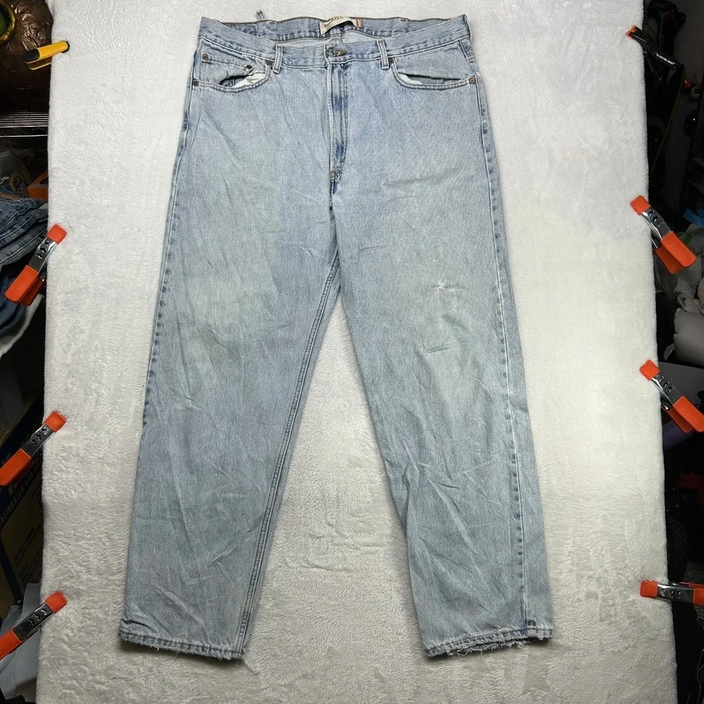 Levi's 550 Relaxed Fit Jeans Men's Denim Pockets High Rise‎ Straight - 38X32